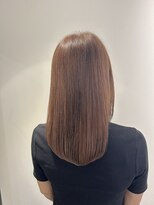 リュネッツ あざみ野店(lunettes)&nbsp;【髪質改善METEOカラー】ツヤサラロング×ピンクベージュ