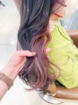 ネオリーブアイム 横浜西口店(Neolive aim)&nbsp;見せるインナーカラー ラベンダーピンク【横浜】k