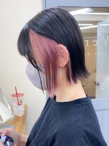 ヴェルダ 池袋店(verda)&nbsp;ピンクインナーカラー×ボブ◎Yamamoto