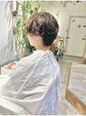 ショートパーマ　骨格補正パーマ　縮毛矯正履歴対応パーマ