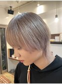 マッシュウルフ/ミルクティーベージュ/ホワイトブロンド