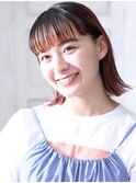 大人可愛い小美髪ツヤ髪外ハネボブバイカラーA2