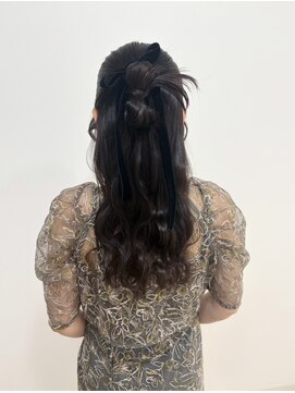 ルノンルージュ(Renon Rouge) ハーフアップカチモリアレンジ