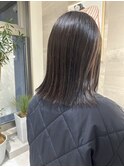 艶カラー/ダークブラウン/切りっぱなし