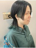 【cuzKLUB】ウルフインナーカラーグリーン【池袋】