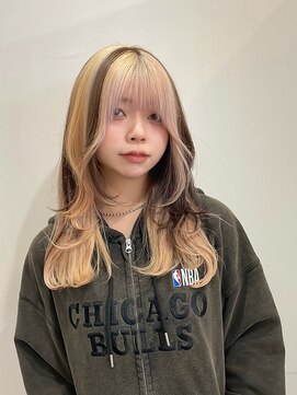 サクラ オモテサンドウ(SAKURA) ブラウン×ブロンド◎セクションカラー/ブリーチ/髪質改善