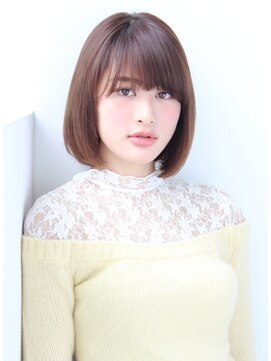 ワースホワイル(WORTH WHILE) マチルダボブピンクベージュインナーグレージュハイライト大人