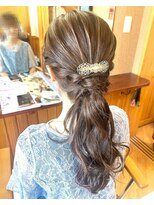 エクステンション クーチャー(Extention Cu'cha)&nbsp;結婚式お呼ばれ　ねじりローポニー