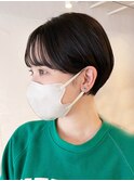 美髪ワイドバングくびれヘアショートボブ_ba384161