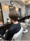 くすみ感+ミルクティーカラー髪質改善メニュー【別府】