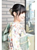 【成人式】シニヨンカチ盛りスタイル