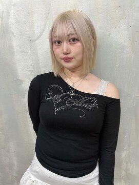 ステップボーンカットオオサカ(STEP BONE CUT OSAKA Via TICK-TOCK) 【ステップボーンカット】ハイトーンボブ