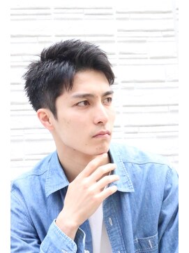 ハレ ヘアサロン(Hale hair salon) Haleブルーブラックニュアンスパーマスパイキーショートバーバー