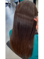 エン 久安(en.)&nbsp;アプリコットオレンジMIX艶ロング｜人気の明るめカラー