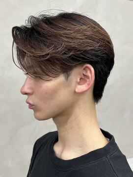 ニコ トウキョウ 渋谷(nico TOKYO) メンズセンターパートニュアンスパーマ毛流れ縮毛矯正刈り上げ