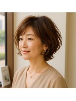 スープレックス ヘアーデザイン(SOUPREX HAIR DESIGN)&nbsp;ミセス柔らかパーマボブ　20代  30代40代50代60代 髪質改善