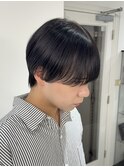 MEN’S HAIR/ブルーブラック/フェザーパーマ/渋谷