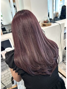 カラ ヘアーサロン(Kala Hair Salon) 顔周りレイヤーカットブリーチケアブリーチ10代20代30代40代