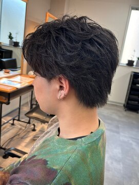 シーフ 千葉(Cyf) フェザーパーマ毛流れセンターパートメンズパーマ千葉駅保立大翔