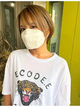 ガルボヘアー 桟橋店(garbo hair) ハニーベージュハイトーン大人かわいい