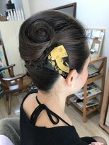 ロカット サロン(Roquat Salon)&nbsp;大人夜会巻きヘアアレンジ【ヘアセット　立川/八王子/立川南口】