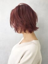 アイティー バイ アルバム 浦和店(IT by ALBUM) レッドボブレイヤー_ココアブラウンフリンジウェーブ_ba276092