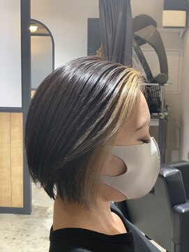 ヘアーアンドスパ エンジェイ(HAIR＆SPA enj) ミニボブ+フェイスフレーミング