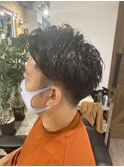 日本橋ビジネスマンヘア7:3分けショートスタイル