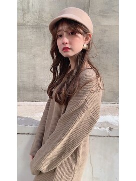 アイユー(ii+U) 髪質改善トリートメント　ロング　韓国　ベージュカラー