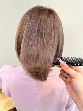 ジーナ 船橋(Zina) 髪質改善＊マチルダボブアッシュカラー＊美髪【Zina船橋】