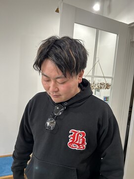 マリン(Marine) 20代30代メンズナチュラルハイライトデザインショート