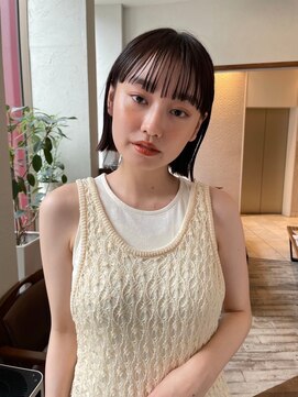 アンバー 池袋(amber) 切りっぱなしボブ/美髪/ピンクブラウン[池袋駅]