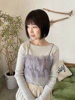 シーバイサイン(sea by Sign)&nbsp;ミニボブ/オリーブベージュ/透明感カラー