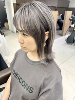 アッシュ 下北沢店(Ash)&nbsp;グレーベースほんのりラベンダーカラーの外はねミディアム