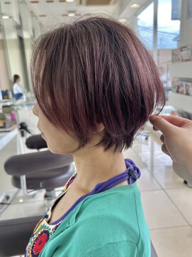 ハピネス 西大寺店(Happiness) ショートボブ/韓国レイヤー/グレーベージュ/艶髪