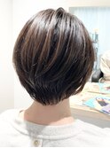 丸みショート/レイヤーカット/大人ショートボブ