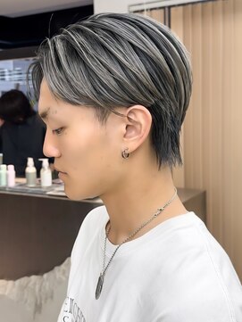 ロンドシエル 横浜(Lond ciel) 【横浜】メンズバレイヤージュ小顔ネビージュ秋色透明感カラー