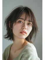 ラナ 新宿(lana)&nbsp;ボブウルフ/ウルフカット/シースルーバング【lana hair 新宿】