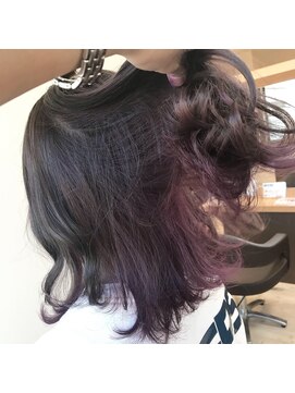 リアン(Lien) ピンクパープルのインナーカラー/ブルーグレージュ/赤身抹殺