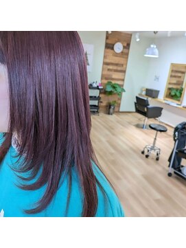 ラグナヘアー(Laguna Hair) ピンクアッシュ　レイヤー