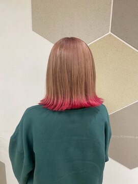 アットラップレーヴ(attrape-reve) 20代30代大人可愛いダブルカラーブリーチハイトーンカラー