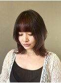 フェイスフレーミング/インナーカラー/裾カラー/ウルフカット