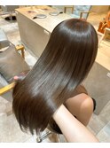 矢野口の巻ける縮毛矯正×艶カラー【美髪矯正ストレート】