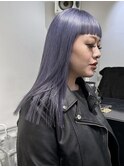 *ハッシュカットグレージュデザインカラーツートンカラー