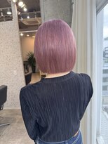 ラニヘアサロン(lani hair salon) ピンクカラー/ブリーチ/丸みショートボブ/ダブルカラー