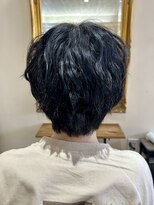 ヘアーアンドカラー プラーチェ(hair&color Plaatje)&nbsp;黒髪マッシュの波巻きアイロンアレンジ
