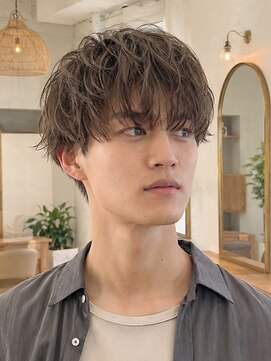 ノエルヘアー(Noel hair) Men's/マッシュショート/エアリー/アッシュブラウン