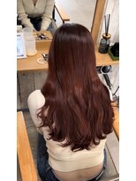 アンサ 城陽寺田店(ANSA)&nbsp;艶感チェリーレッド×韓国風レイヤー