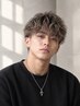 【動きで魅せる男らしさ】メンズカット+ツイストスパイラルパーマ+眉カット