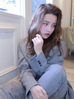 ヘアーアンドカラー プラーチェ(hair&color Plaatje) アッシュベージュ かきあげウェーブ【プラーチェ相模大野店】